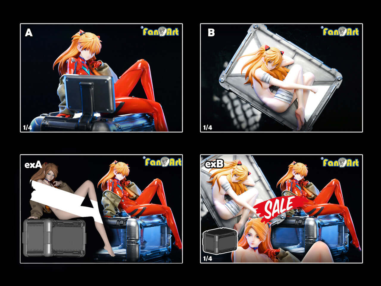 【Pre-order】1/4 Asuka Langley Soryu-Fanart Studio