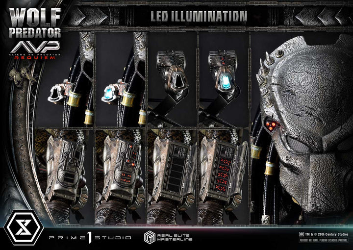 luxury statue Wolf Aliens vs Predator Requiem