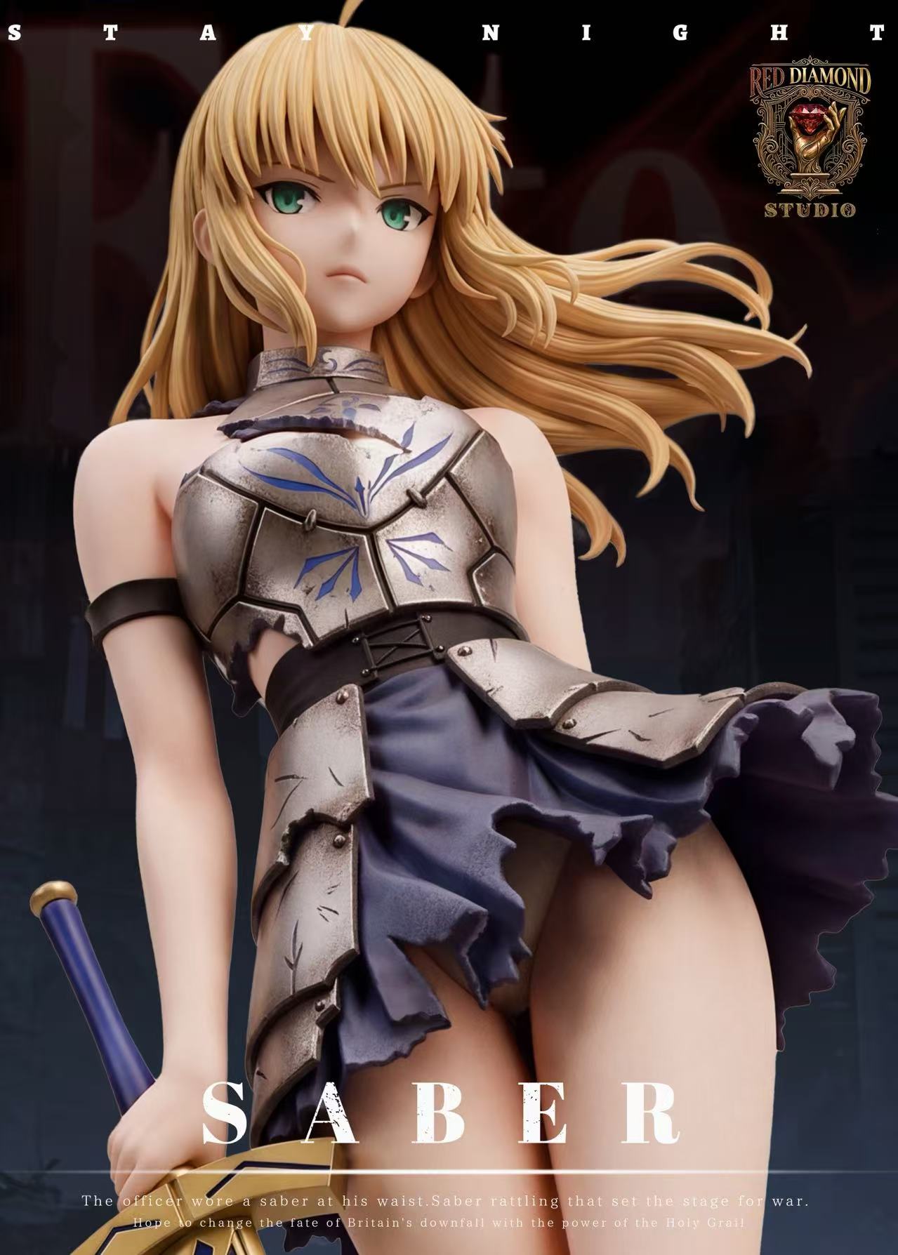 Saber naked statue