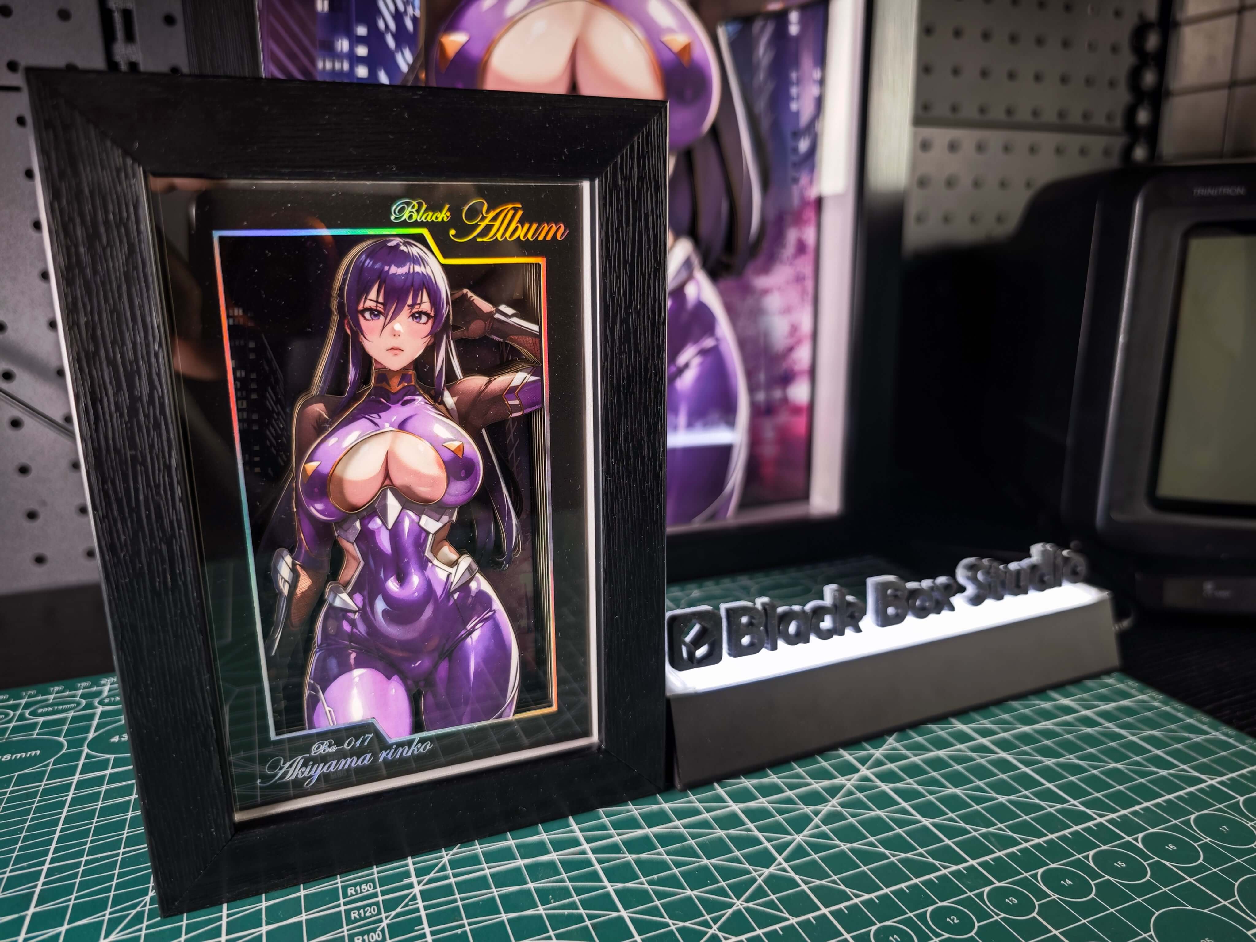 【Pre-order】Desktop Super Mini 3D Photo Frame Akiyama Rinko -Black Box Studio