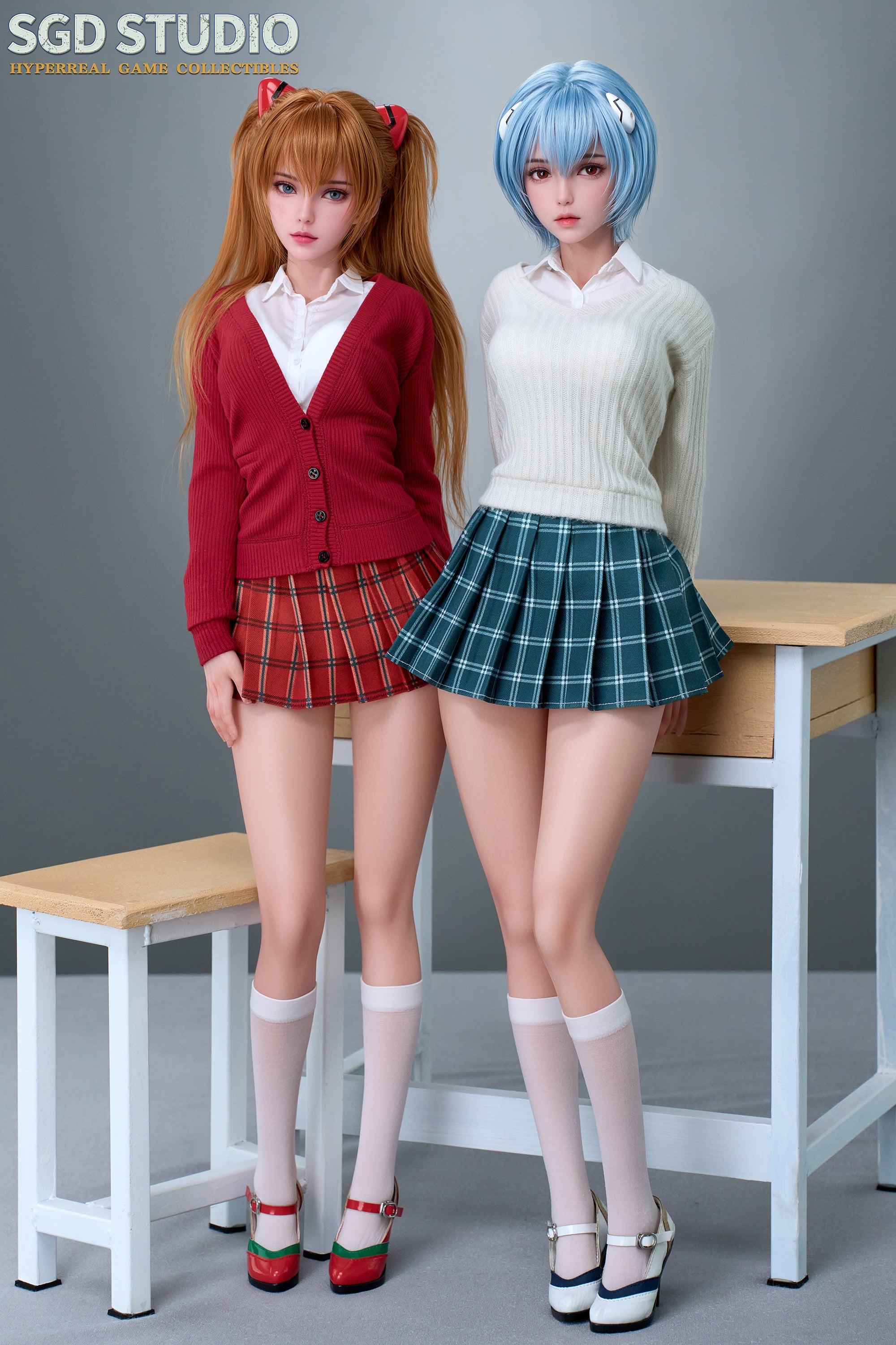 [Pre-order] Rei Ayanami & Asuka Movable silicone Adult Doll