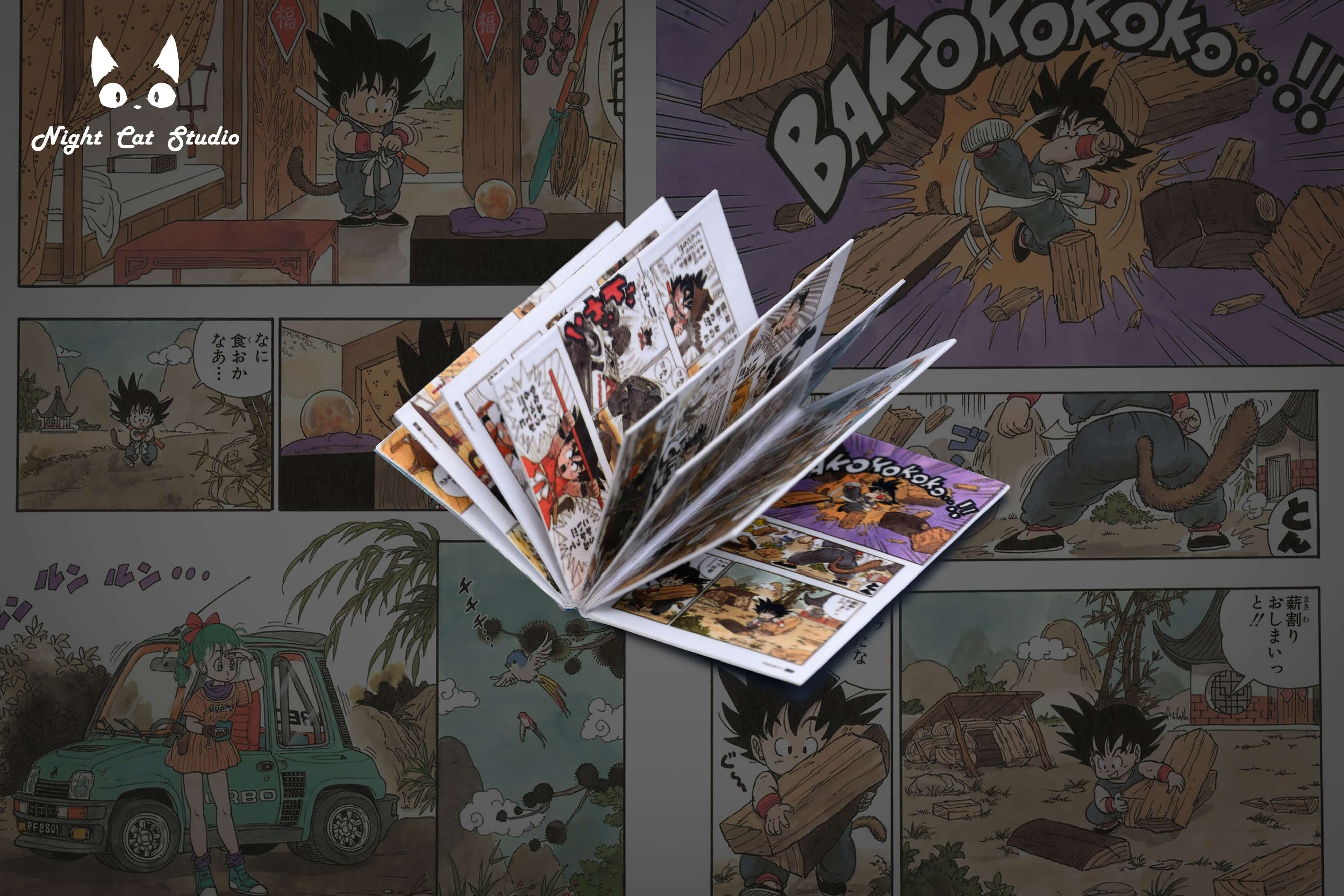 [Pre-order] Goku reading Dragon Ball comic book-Night Cat Studio