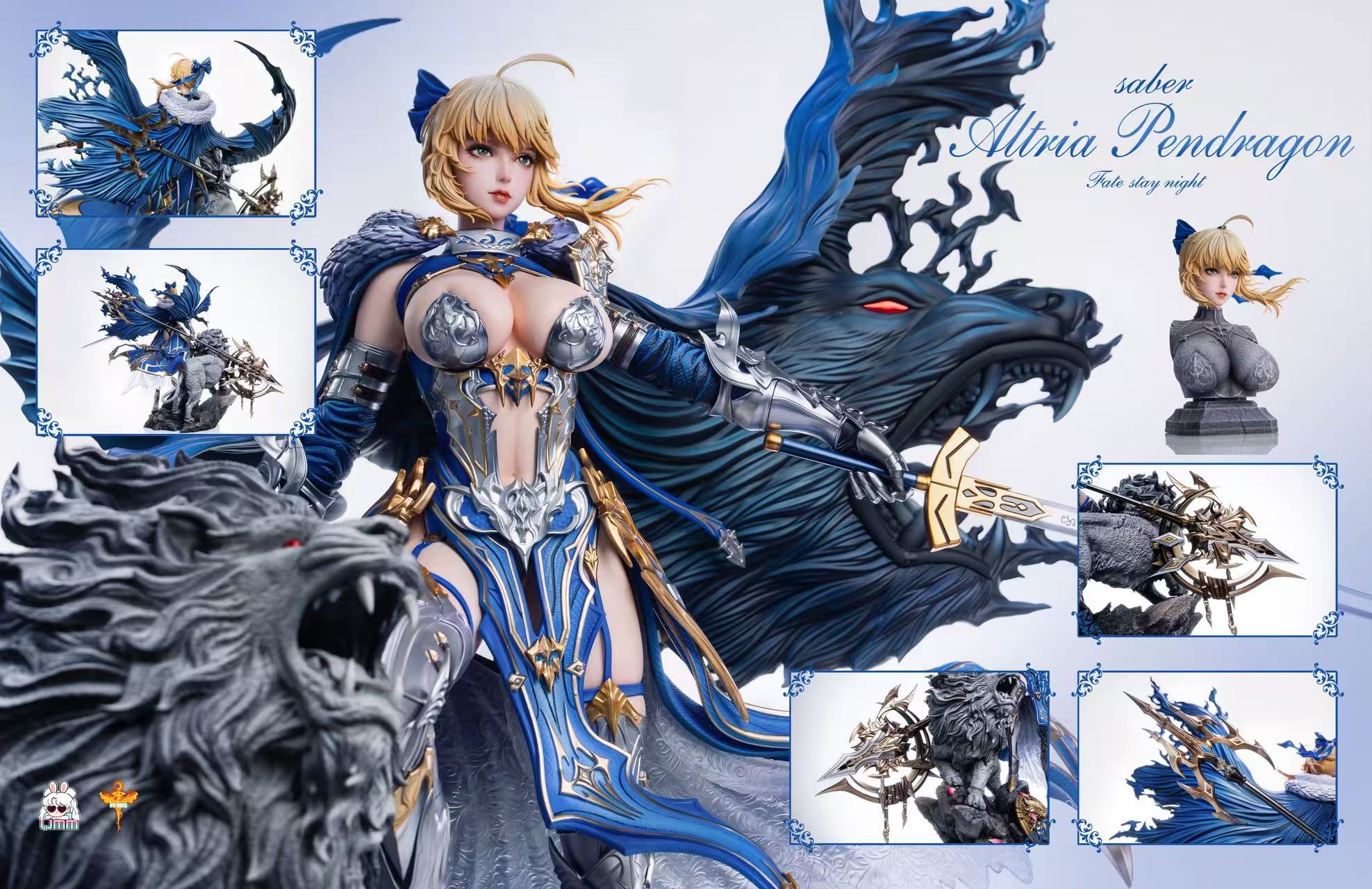Saber hentai statue