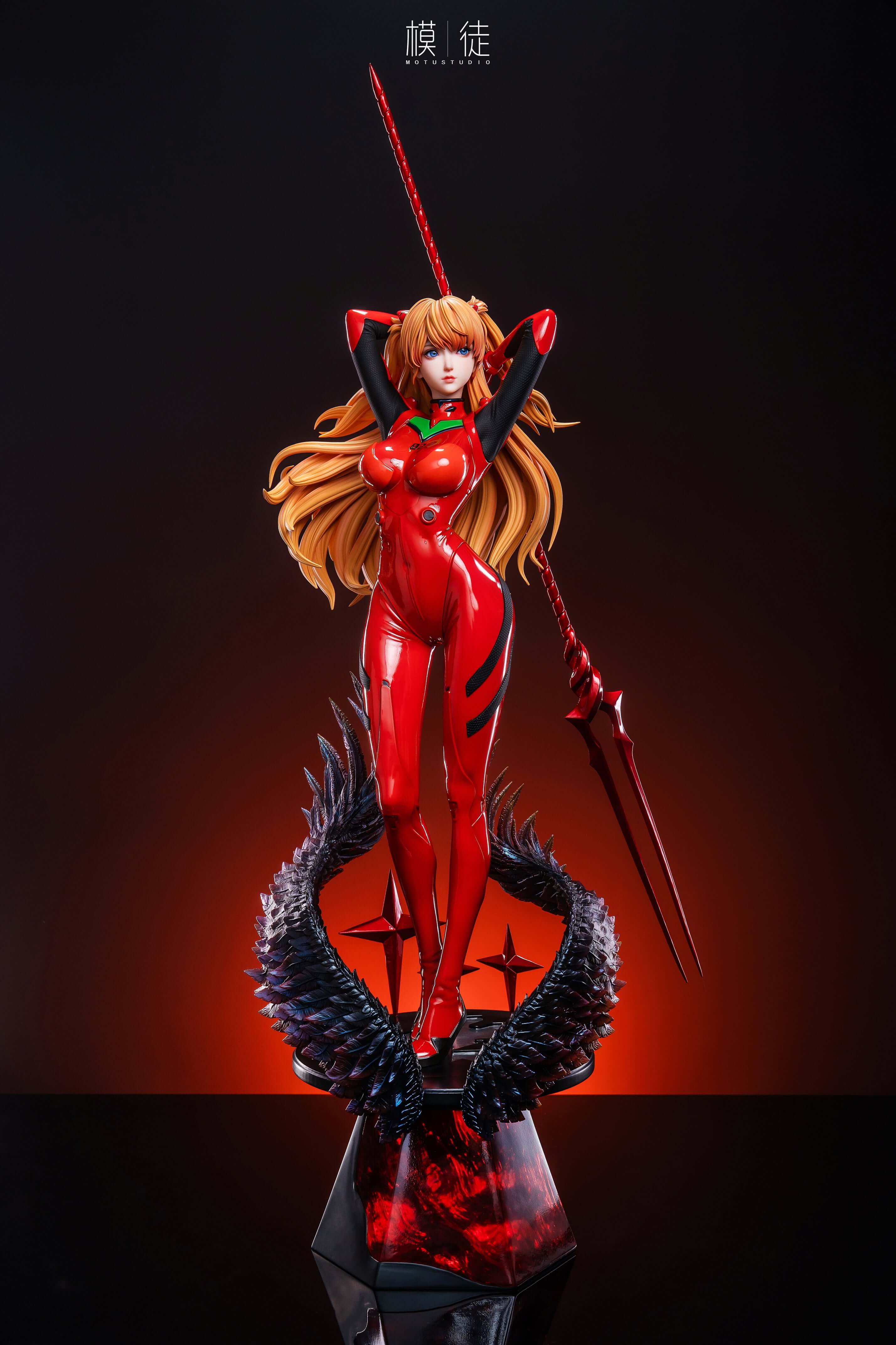 asuka evangelion figure red