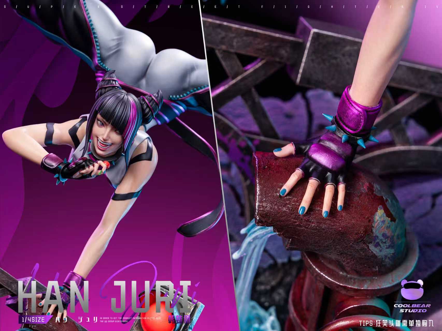 Juri Han Street Fighter statue