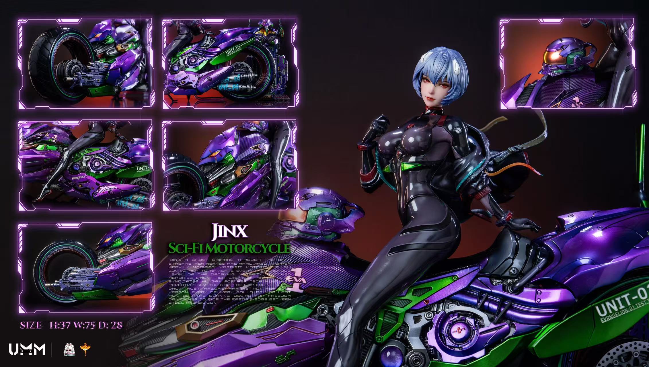 [Pre-order] Rei Ayanami Sci-Fi Motorcycle - DT-STUDIOS