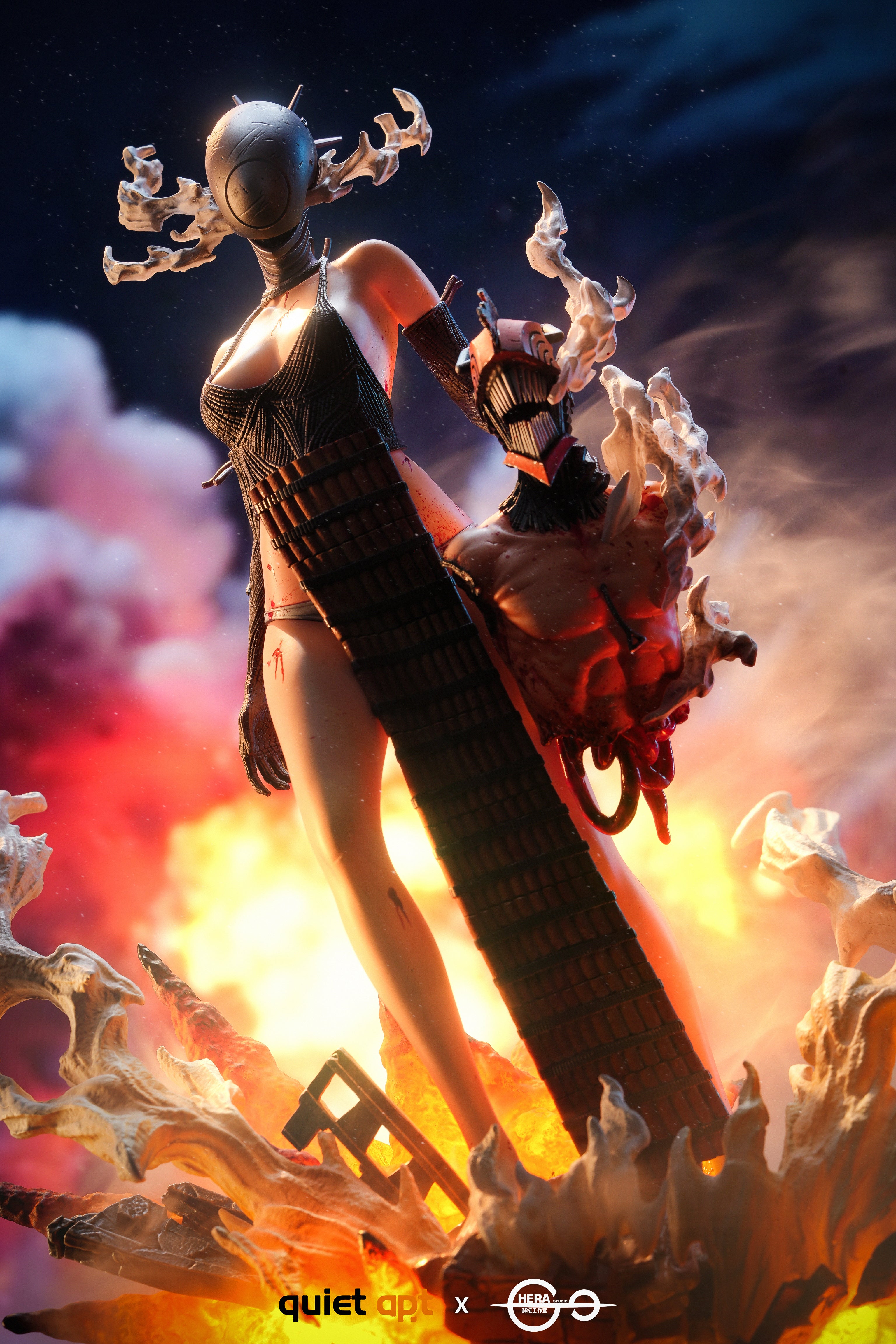 Chainsaw Man statue