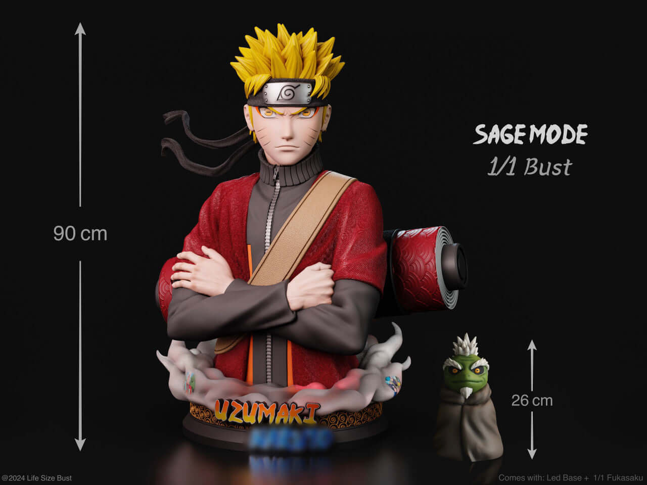 [Pre-order] Uzumaki Naruto Sage Mode 1/1 -Real creation