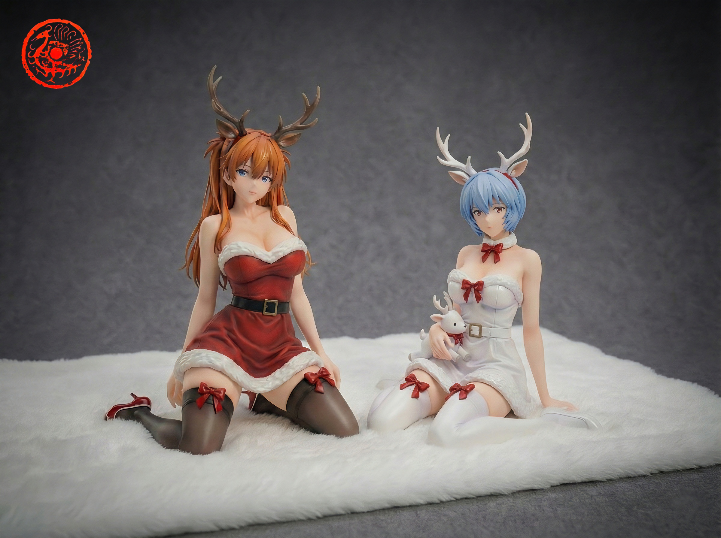Christmas Rei Ayanami & Asuka figure