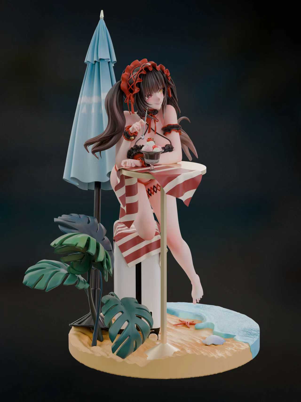 Tokisaki Kurumi hentai statue