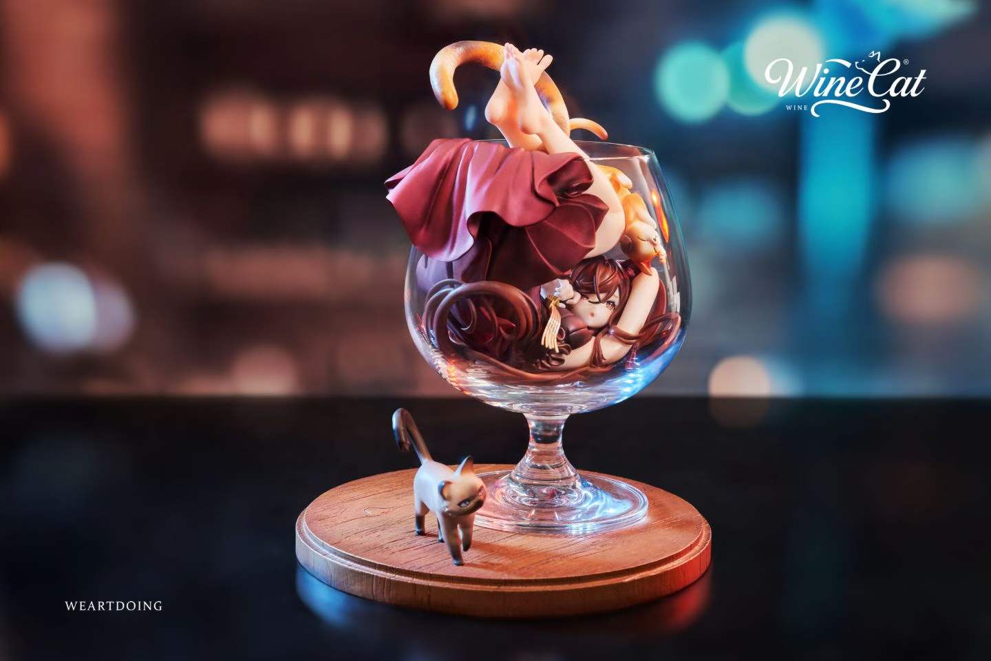 [Pre-order] 1/6 Wine Cat - Blue & Red - WEARTDOING