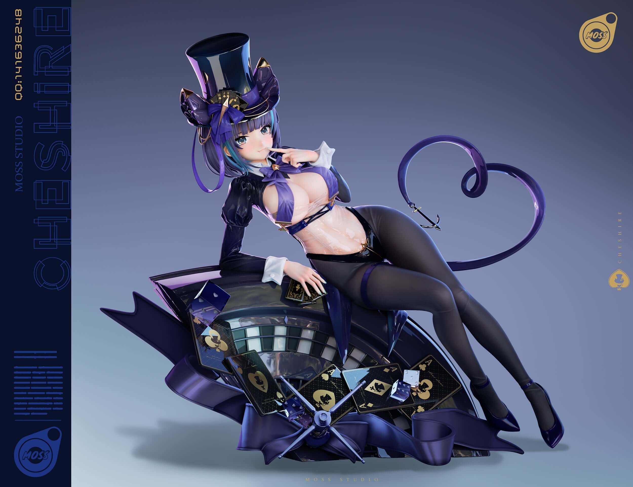 Azur Lane Cheshire, gk figure, wearing magician outfit