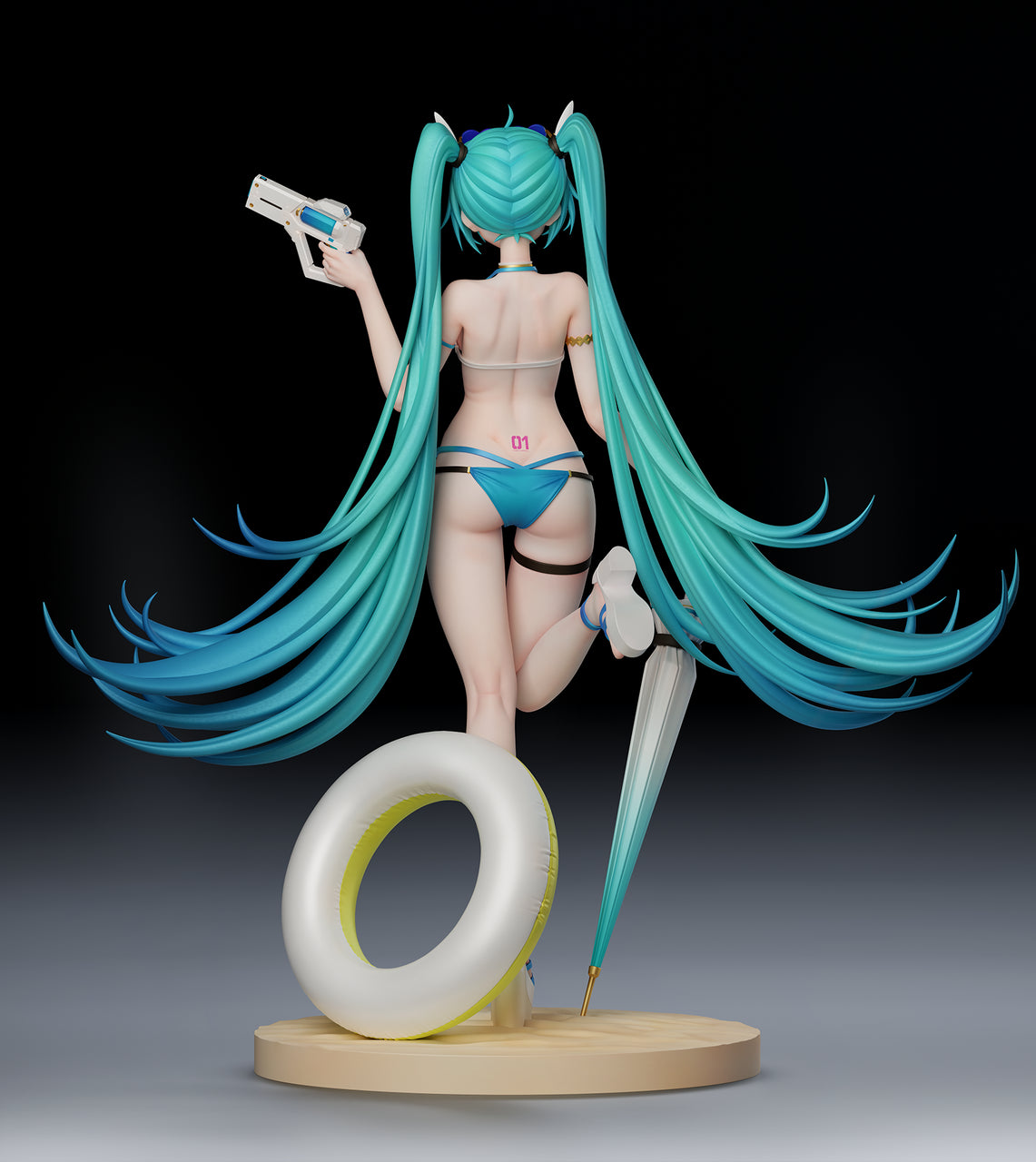 Hatsune Miku Figure back