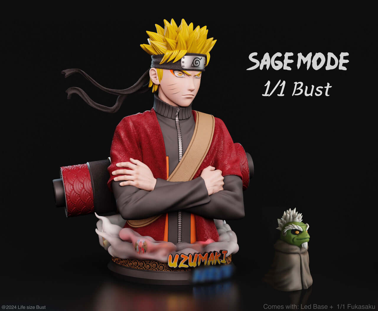 [Pre-order] Uzumaki Naruto Sage Mode 1/1 -Real creation